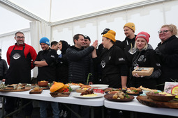 The Taste of the Arctic food court functioned as part of the Arctic Cuisine regional fair
Enlarged photograph