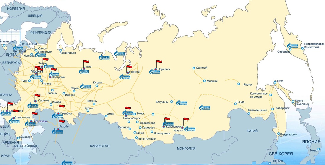 Gazprom Georesurs LLC works geography