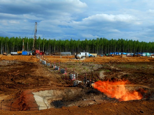 During tests of Chayandinskoe OGCF Borehole No. 321-105, an industrial flow of gas was obtained