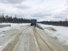 Over 200 units of road vehicles were involved in deliveries in Eastern Siberia