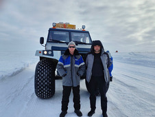 Special machinery is used for deliveries on the winter roads in Yamal