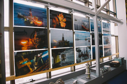 Exhibits and photographs help to get an idea of ​​all types of offshore exploration
