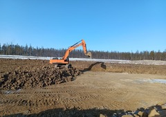More than 300,000 cubic metres of soil were deployed as backfilling in the construction of roads