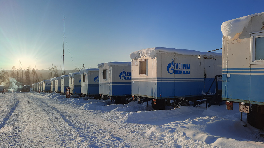 The field season in seismic survey subdivisions begins when solid snow cover appears