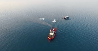 For the first time on the Russian shelf, courses of three icebergs were changed at the same time during the exercises